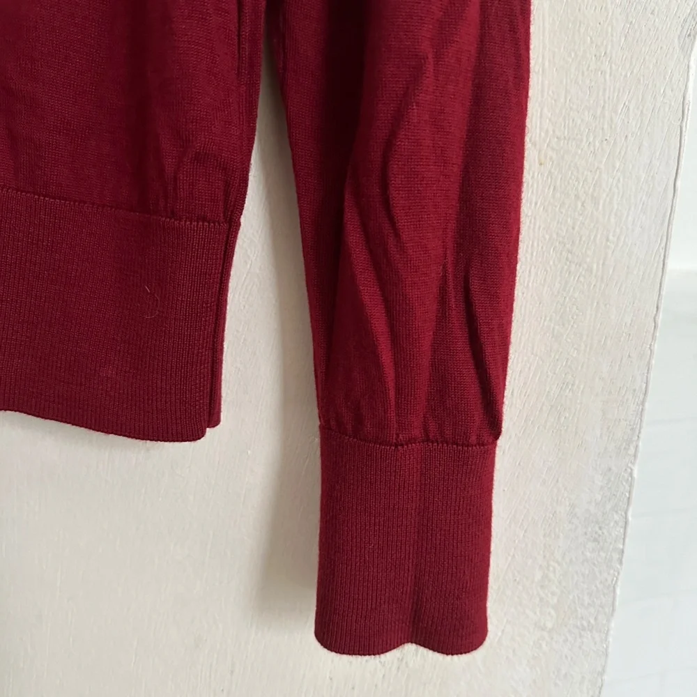 Really nice red wool sweater turtleneck sweater by COS size XS S - Picture 3 of 8